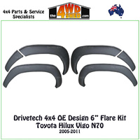 Drivetech 4x4 OE Design 6" Flare Kit Toyota Hilux Vigo N70 2005-2011