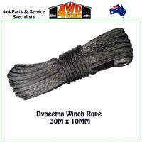 Dyneema Winch Rope - 30M x 10MM (GREY)