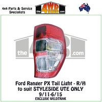 Ford Ranger PX2 EXCLUDE WILDTRAK Tail Light - Right