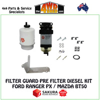 Filter Guard Pre Filter Diesel Kit Ford Ranger PX Mazda BT50