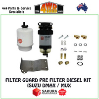Filter Guard Pre Filter Diesel Filter Kit Isuzu Dmax Mux