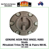 AISIN Free Wheel Hubs Mitsubishi Triton MJ-MK & Pajero NH-NL Single Hub