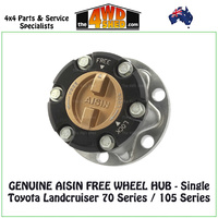 AISIN Free Wheel Hubs 78 79 105 Series Landcruiser Single Hub