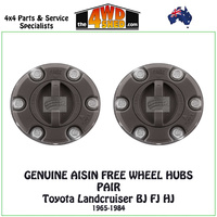 AISIN Free Wheel Hubs Toyota Landcruiser FJ BJ HJ 1965-1984 - Pair
