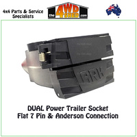 DUAL Power Trailer Socket 7 Pin & Anderson Connection