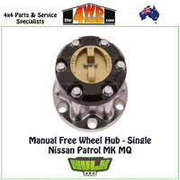 Hulk Free Wheel Hub Single Only - Nissan Patrol MK MQ