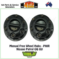 Hulk Free Wheel Hubs PAIR - Nissan Patrol GQ GU