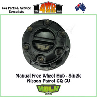 Hulk Free Wheel Hub Single Only - Nissan Patrol GQ GU