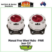 Hulk Free Wheel Hubs PAIR - Jeep CJ7