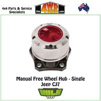 Hulk Free Wheel Hub Single Only - Jeep CJ7