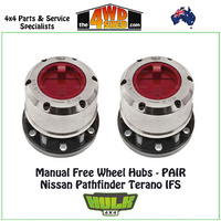 Hulk Free Wheel Hubs PAIR - Nissan Pathfinder Terano IFS