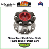 Hulk Free Wheel Hub Single Only - Toyota Hilux (Torsion Bar) pre 1997