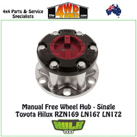 Hulk Free Wheel Hub Single Only - Toyota Hilux RZN169 LN167 LN172