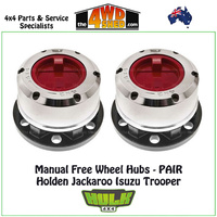 Hulk Free Wheel Hubs PAIR - Holden Jackaroo Isuzu Trooper