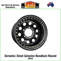 Steel Genuine Beadlock Round Black 17x9 30N 5x165.1 CB131