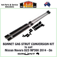Bonnet Gas Strut Conversion Kit Nissan Navara D23 NP300 2014-2025