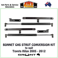 Bonnet Gas Strut Conversion Kit Toyota Hilux 2005-2012