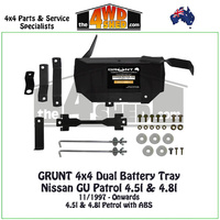 Dual Battery Tray Nissan GU Y61 Patrol 4.5l & 4.8l Petrol with ABS 