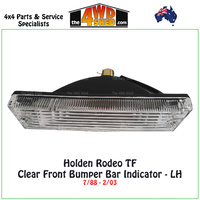 Holden Rodeo TF Front Bumper Bar Clear Indicator - Left