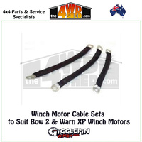 Winch Motor Cable Sets to Suit Bow 2 & Warn XP Winch Motors