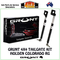Grunt 4x4 Holden Colorado RG Tailgate Kit - Easy Up & Slow Down Struts + Seal Kit