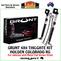 Grunt 4x4 Holden Colorado RG Tailgate Kit - Easy Up & Slow Down Struts + Seal Kit