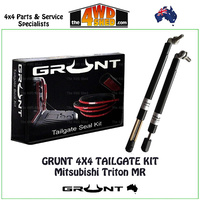 Grunt 4x4 Mitsubishi Triton MR Tailgate Kit inc Easy Up & Slow Down Struts + Seal Kit