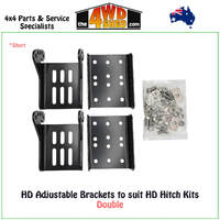 HD Adjustable Brackets to suit HD Hitch Kits - Double