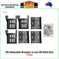 HD Adjustable Brackets to suit HD Hitch Kits - Triple