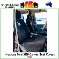 Ford XR6 Huracan Canvas Seat Covers - Black
