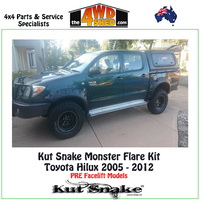 Kut Snake Monster Flare Kit - Hilux SR5 KUN25/26 2005 - 2012 FULL KIT