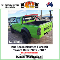 Kut Snake Monster Flare Kit - Hilux SR5 KUN25/26 2005 - 2012 UTE KIT