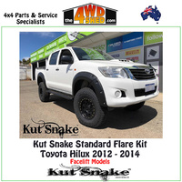 Kut Snake Standard Flare Kit - Hilux SR5 KUN25/26 2011- 2015 FULL KIT