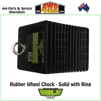 Rubber Wheel Chock - Solid with Ring