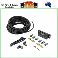Multi Component Universal Style 4 Port Diff Breather Kit.