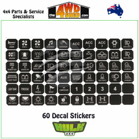 60 Decal Sticker Sheet suit HU1300 HU1301 8 Way Smart Swtch Panel