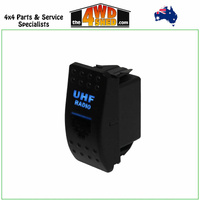 Universal RJ45 UHF Radio Socket Carling Rocker Switch Style Blue Illumination