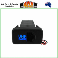 Blue Horizontal RJ45 UHF Pass Through Socket Toyota 79 100 Series Landcruiser 120 Prado Hilux KUN FJ Crusier