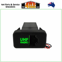Green Horizontal RJ45 UHF Pass Through Socket Toyota 79 100 Series Landcruiser 120 Prado Hilux KUN FJ Crusier