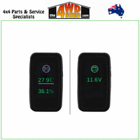 Temperature Humidity Voltmeter 12v Switch Toyota 79 100 Series Landcruiser 120 Prado Hilux KUN FJ Crusier