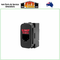 Red RJ45 UHF Pass Through Socket Mitsubishi Triton ML MN Pajero Challenger