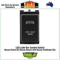 LED Light Bar Switch 12V Nissan Patrol GU Navara D40 Pathfinder R51