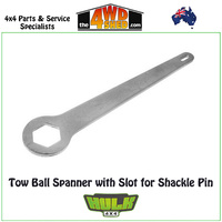 Tow Ball Spanner with Slot for Shackle Pin
