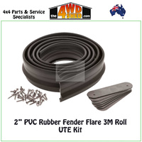 Rubber Fender Flare 2" 51mm Universal Kit - UTE Kit