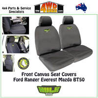 Canvas Seat Covers Ford Ranger Everest Mazda BT50 FRONT 2012-2020