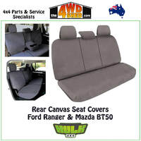 Canvas Seat Covers Ford Ranger Mazda BT50 REAR 08/2015-2020