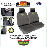 Canvas Seat Covers Nissan Navara D23 NP300 - Front