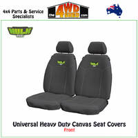 Universal Heavy Duty Canvas Seat Covers - Front