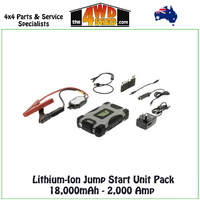 Lithium-Ion Jump Start Unit Pack 18,000mAh - 2,000 Amp