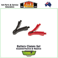Battery Clamps Set - Insulated Positive & Negative 